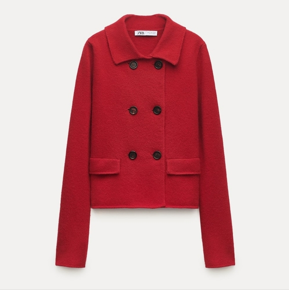 ZARA BRAND NEW 100% WOOL BLAZER Size small - Picture 1 of 8